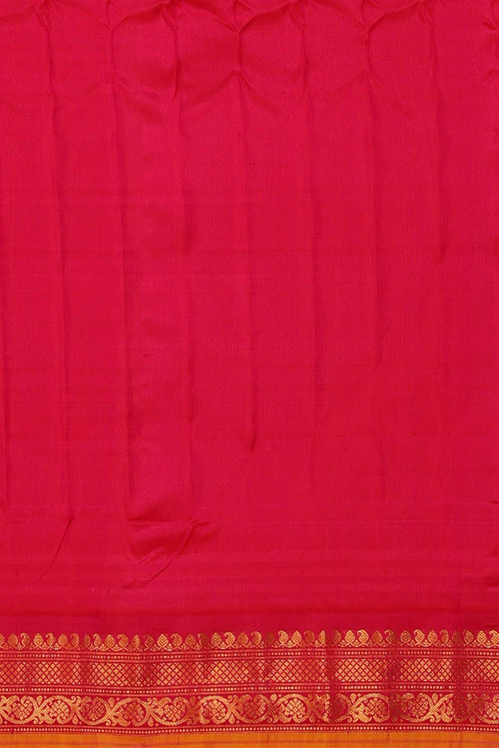 Image of Gadwal Silk Cream Saree